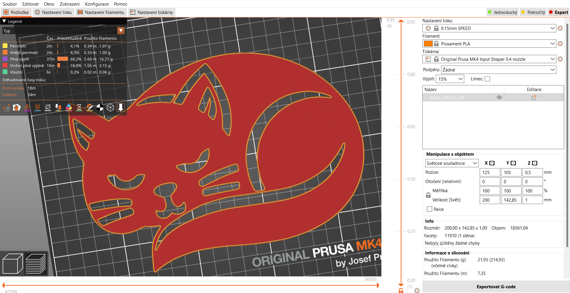 Miniatura 2 do modelo 3D cat stencil 2
