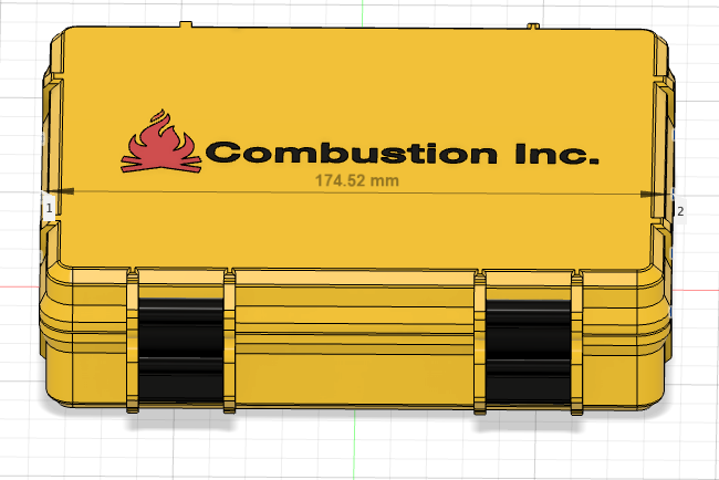 Combustion Inc Thermometer Case (For small printers like A1 mini)
