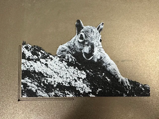 Surprised Squirrel (Hueforge)