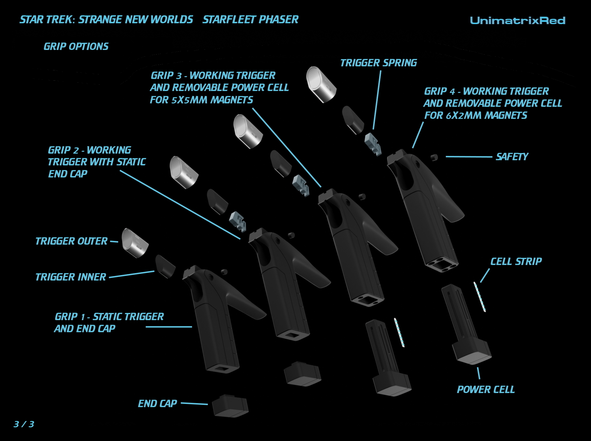 Miniatura 4 do modelo 3D Star Trek: SNW Phaser