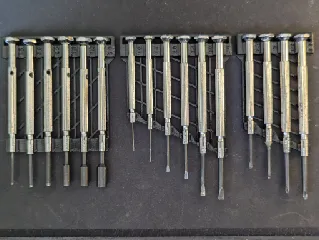 Precision scewdrivers holders
