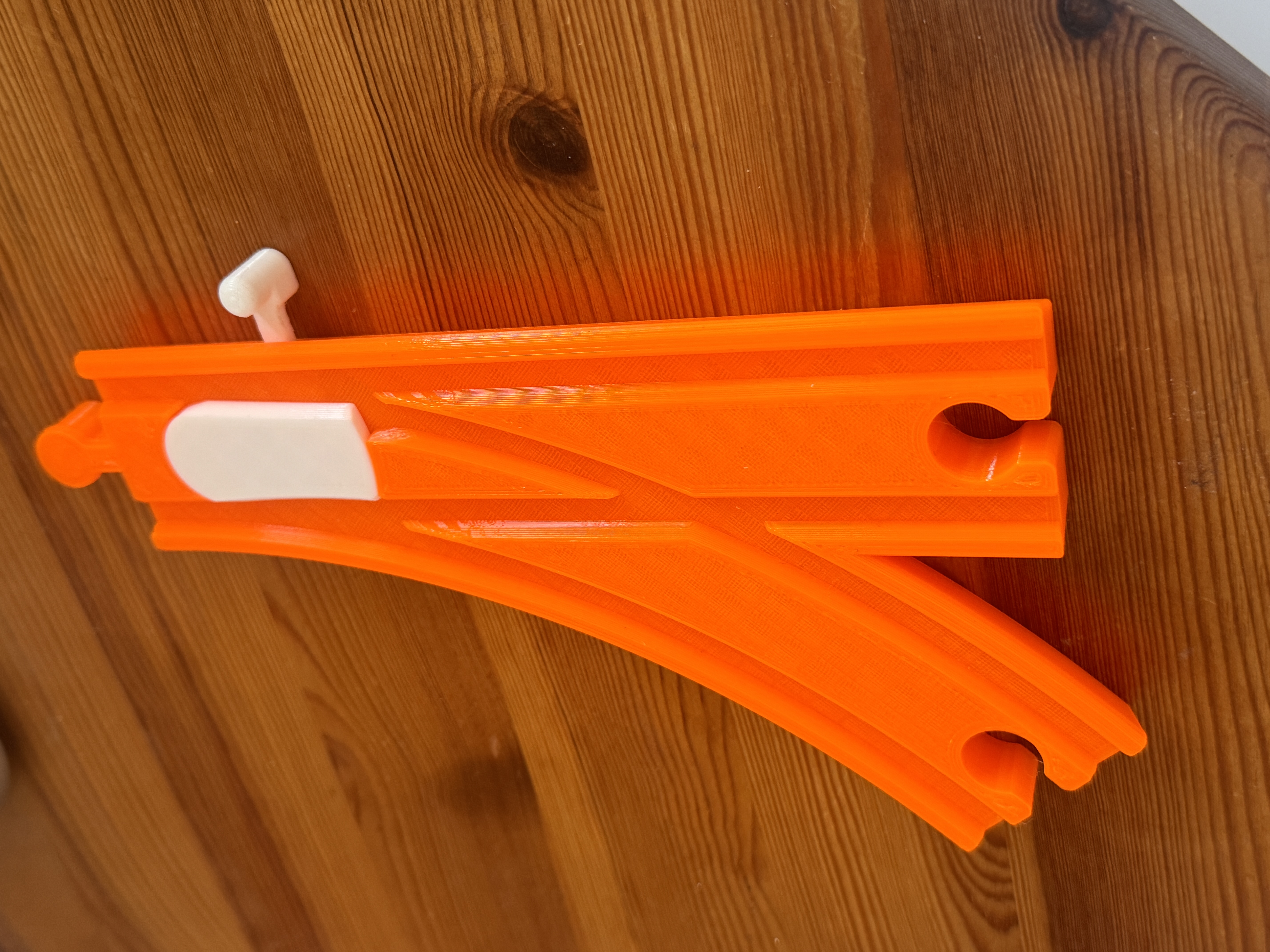 Weiche mit verstärktem Betätigungshebel für Brio und Ikea Lillabo