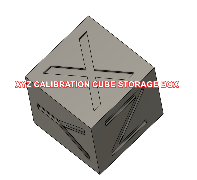 GIANT XYZ calibration cube storage box