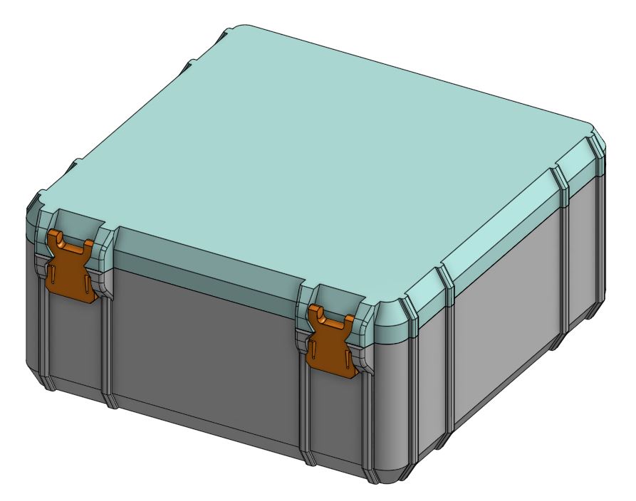 SnapLock Storage Box_remix -rugged - Inner dimensions 205x205x95mm