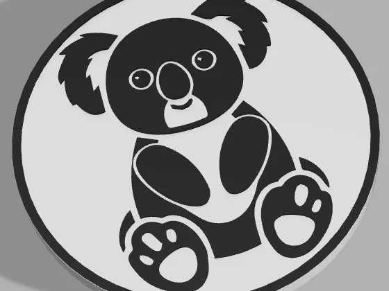 Koala Coaster - 80mm
