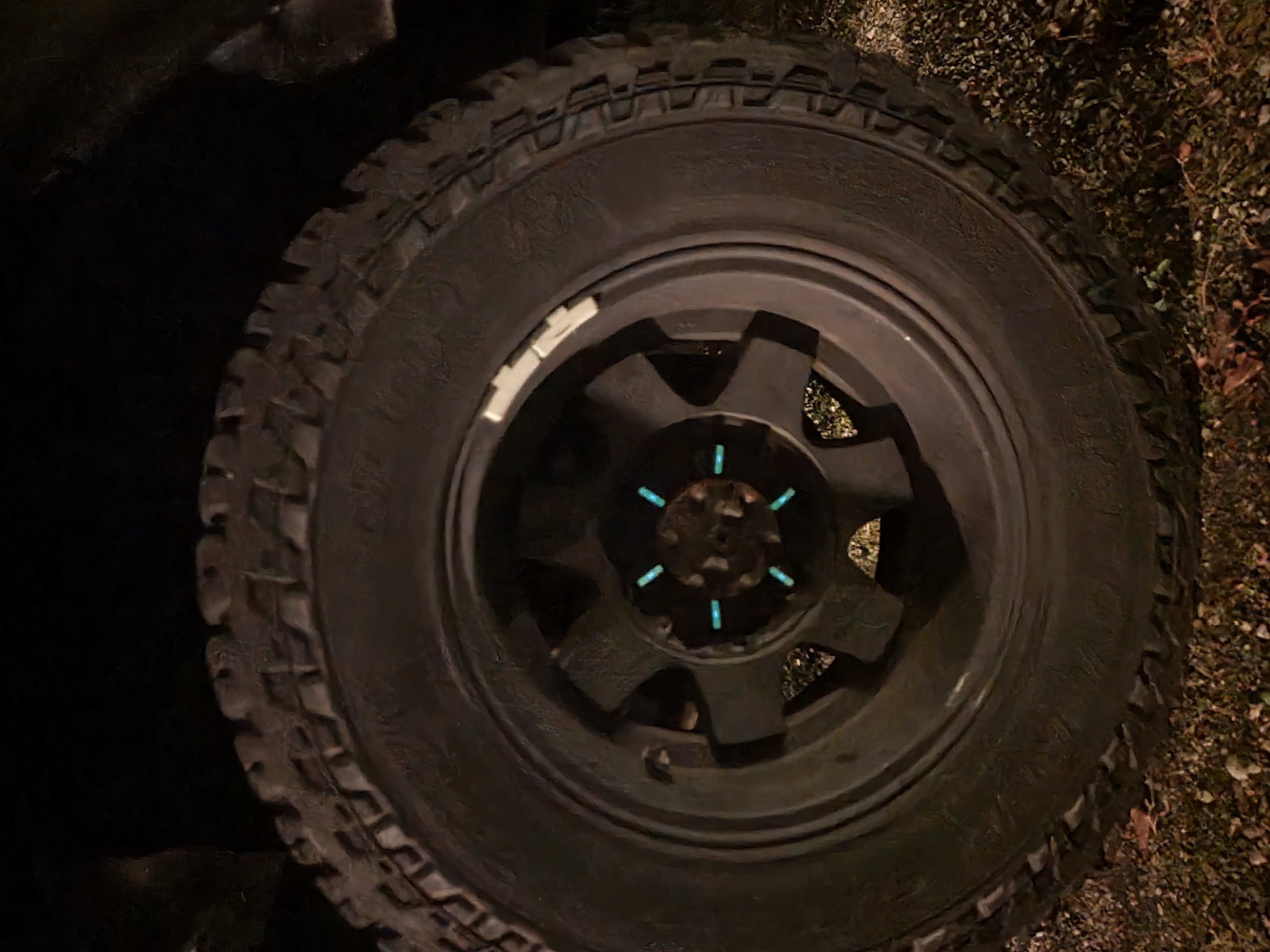 Wheel nut caps loosening indicator
