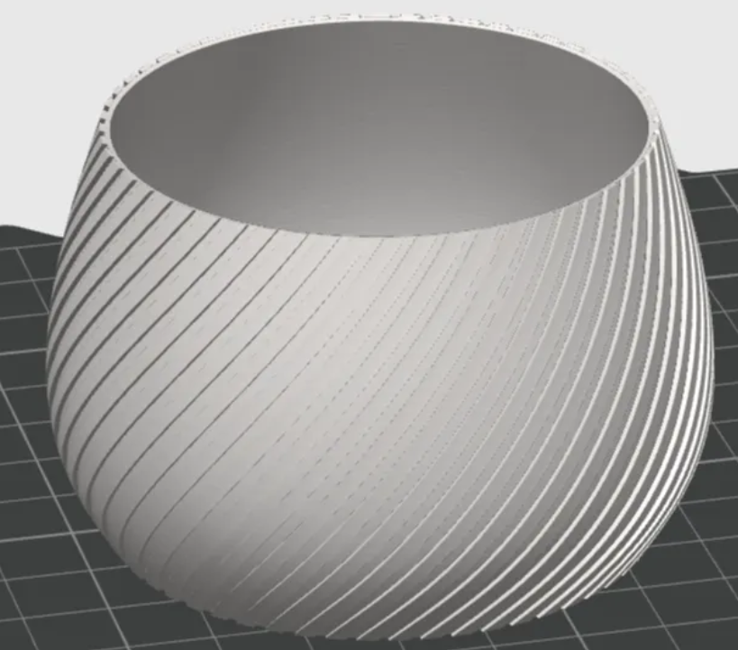 Spiral pot