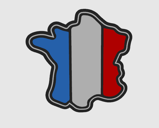 Map of France (Carte de France) LightBox