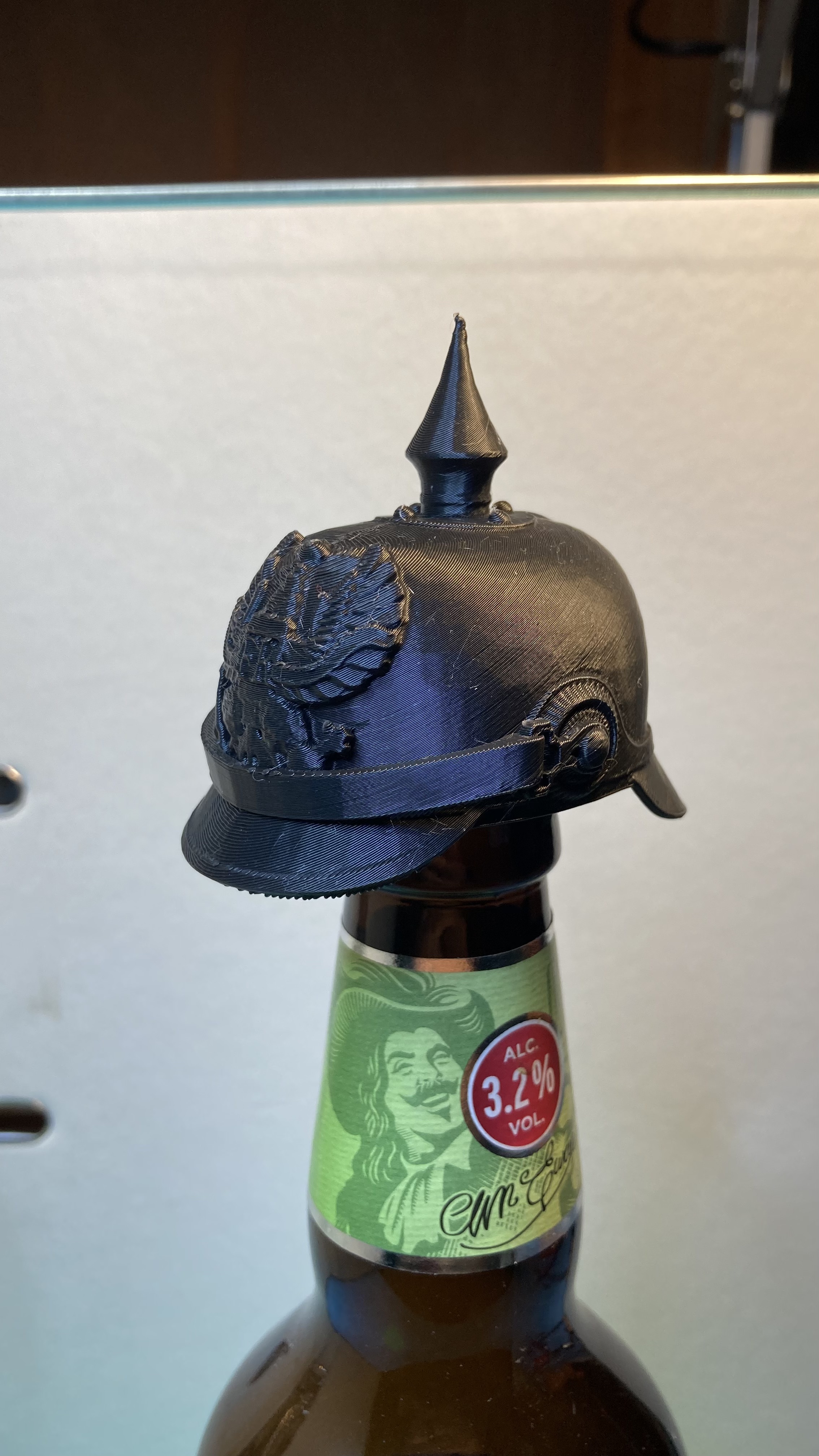 Pickelhaube Flaschenhelm