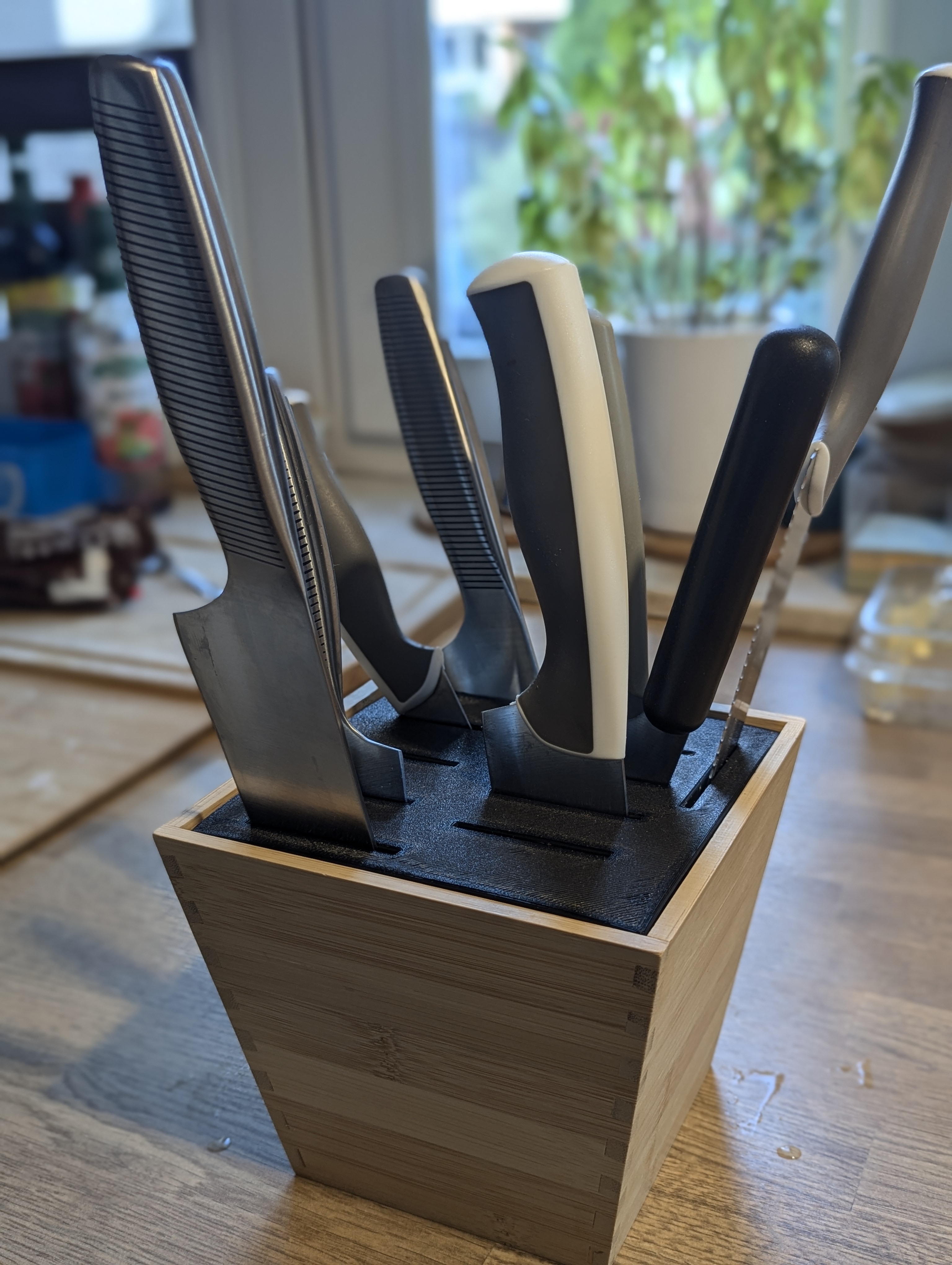 Miniatura 2 do modelo 3D Knife block insert for Vildapel planter shell