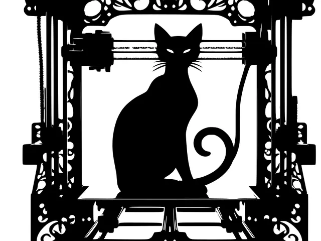 Vintage 3D cat (two colours)