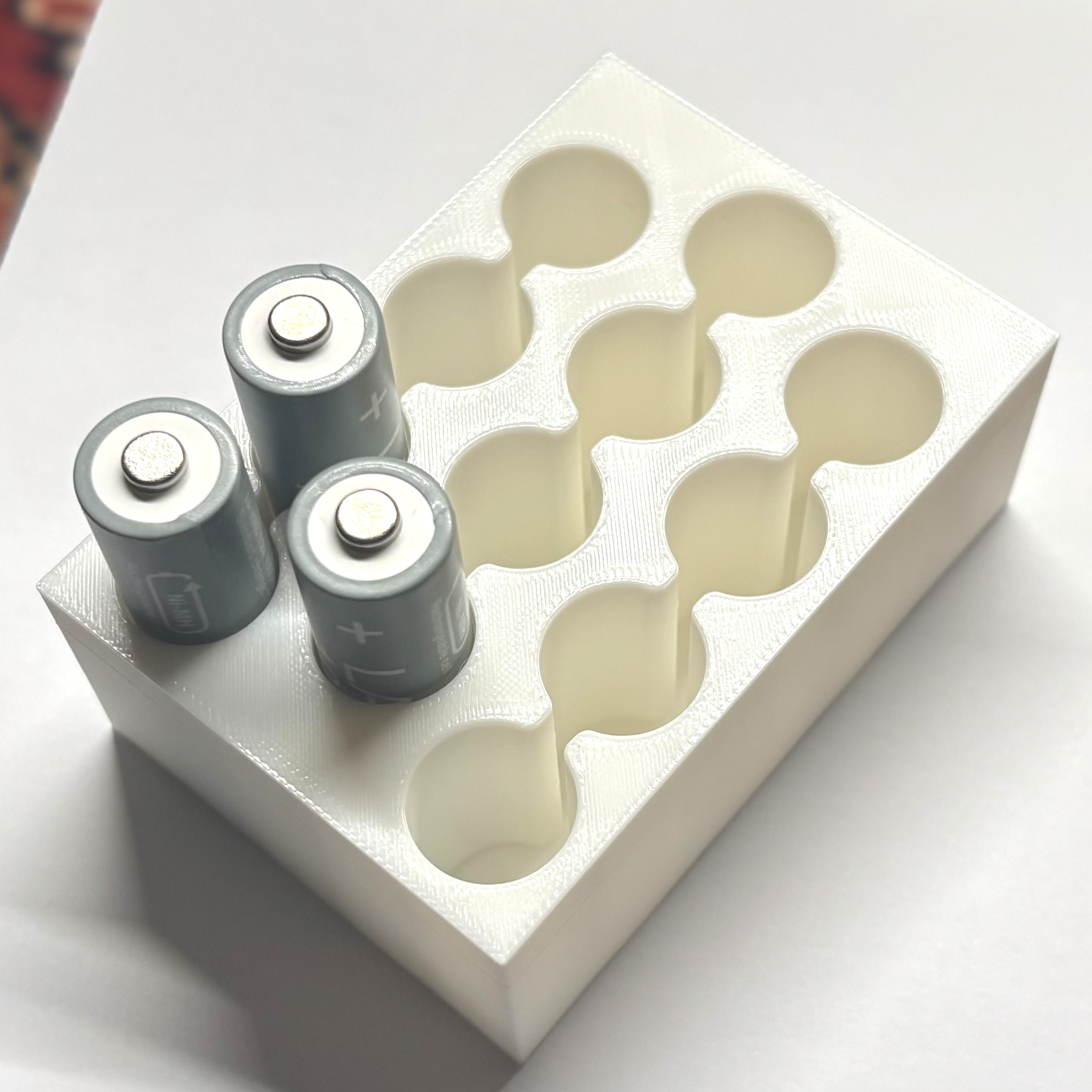 Organizer for 12 AA bateries