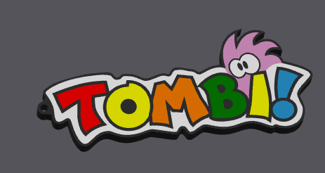 keychain TOMBI game psx normal/reverse
