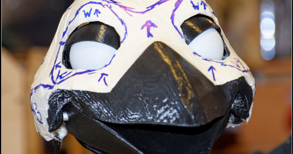 Lower jaw for puppethead base version 23 by Tioh Download free STL