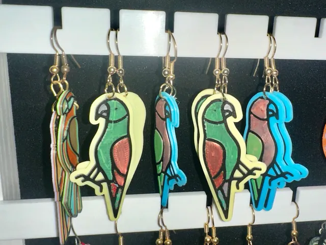 Parrot earrings - 7 color NO AMS
