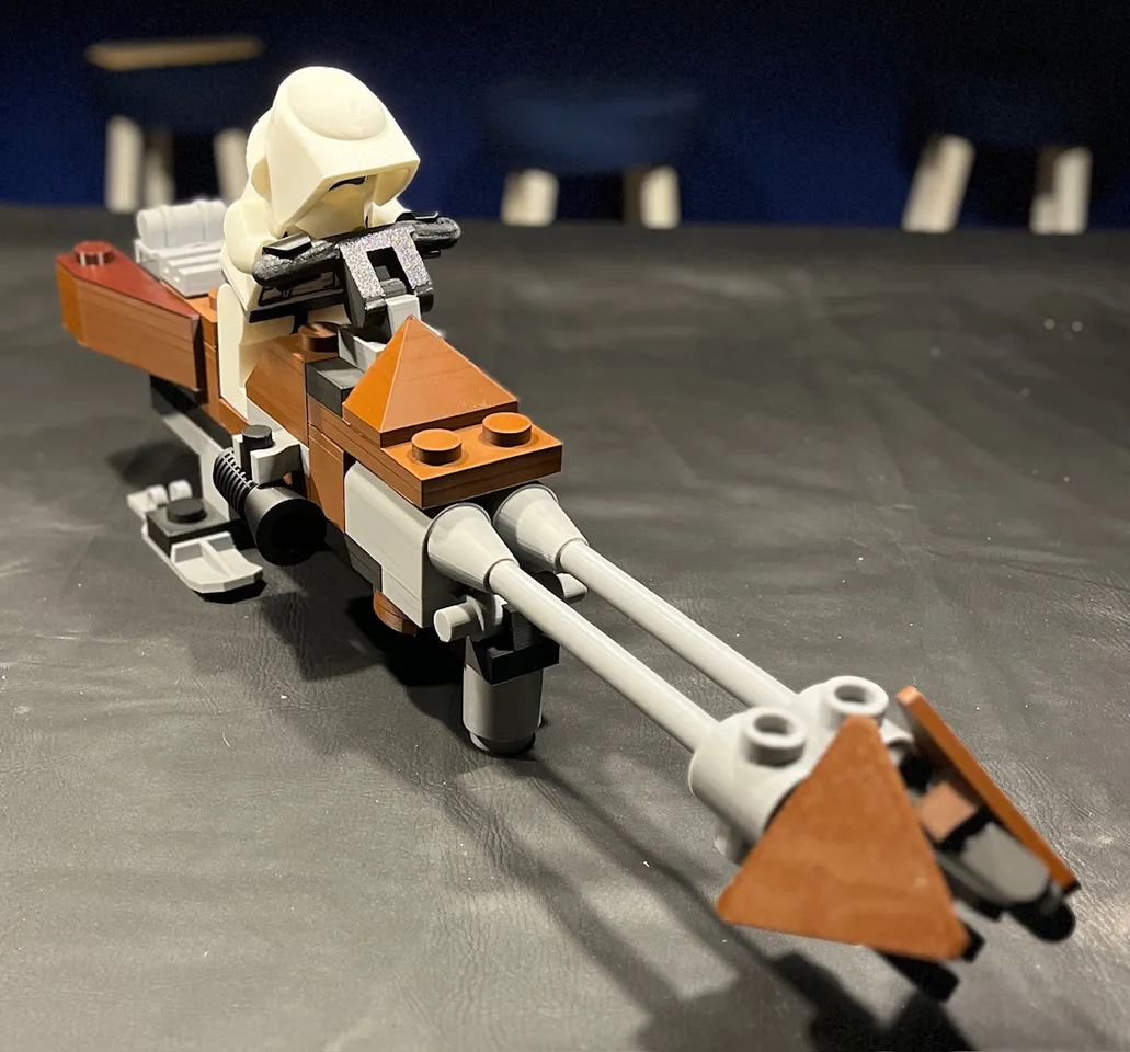 Scout Trooper Lego Star Wars Speeder Moc Mega-sized Brick Speeder