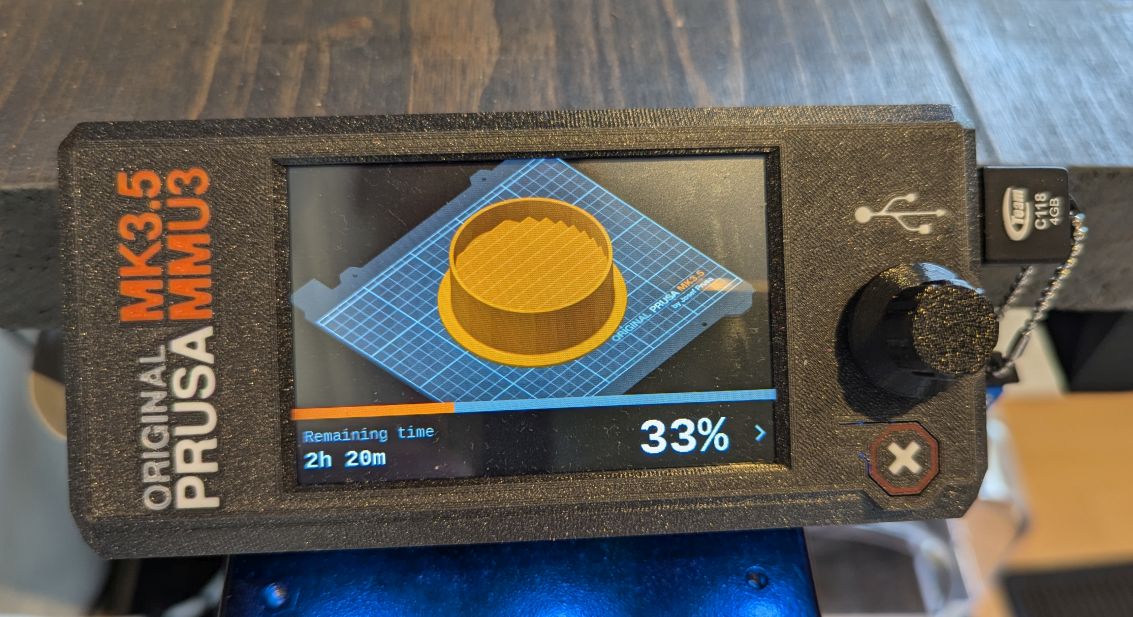MK4 style LCD cover for MK3.5 with MMU3