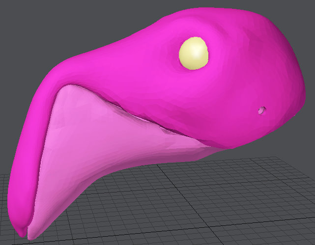Flamingo puppet head-base - Version 2