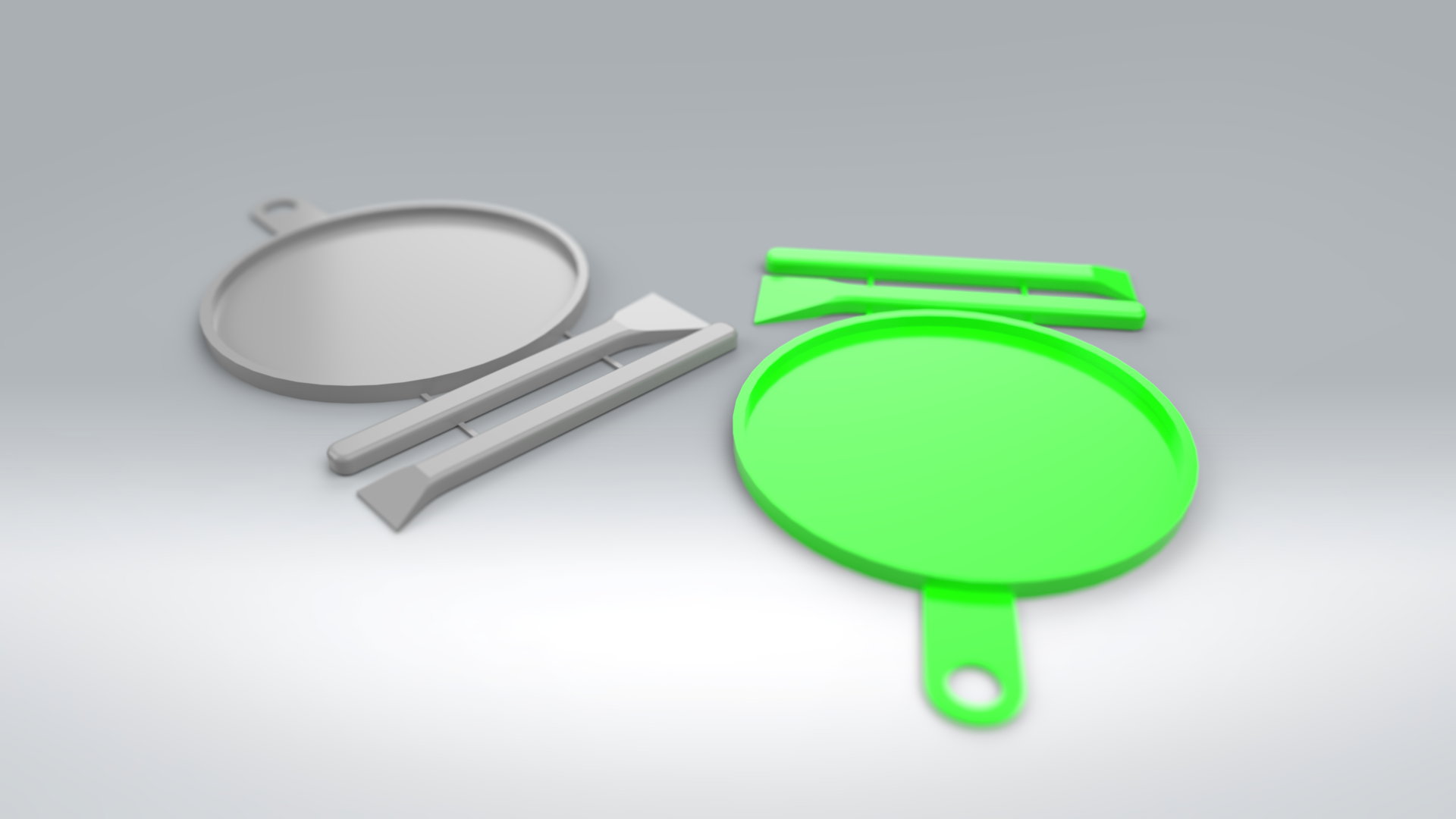 Epoxy Tray & Applicator Set (Easy To Print)