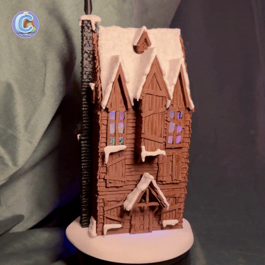 Shrieking Shack – No MMU -Harry Potter Haunted House – Multicolor – Wizard Village Diorama
