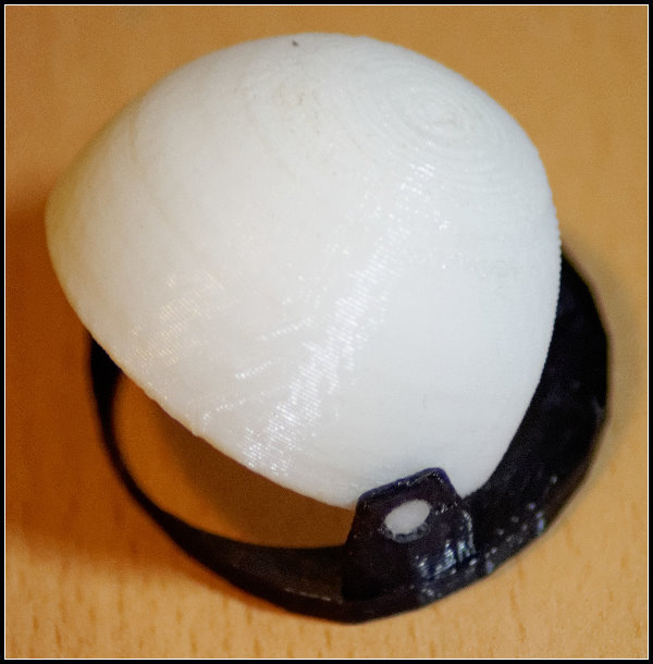 Movable eyelid for 4cm Ping Pong Ball