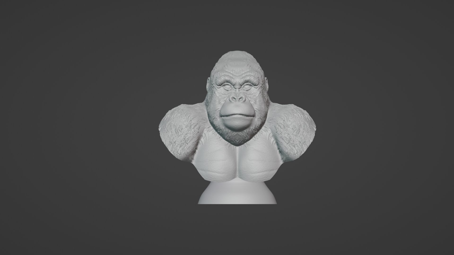 Gorilla Bust by DoubleDSculpt | Download free STL model | Printables.com