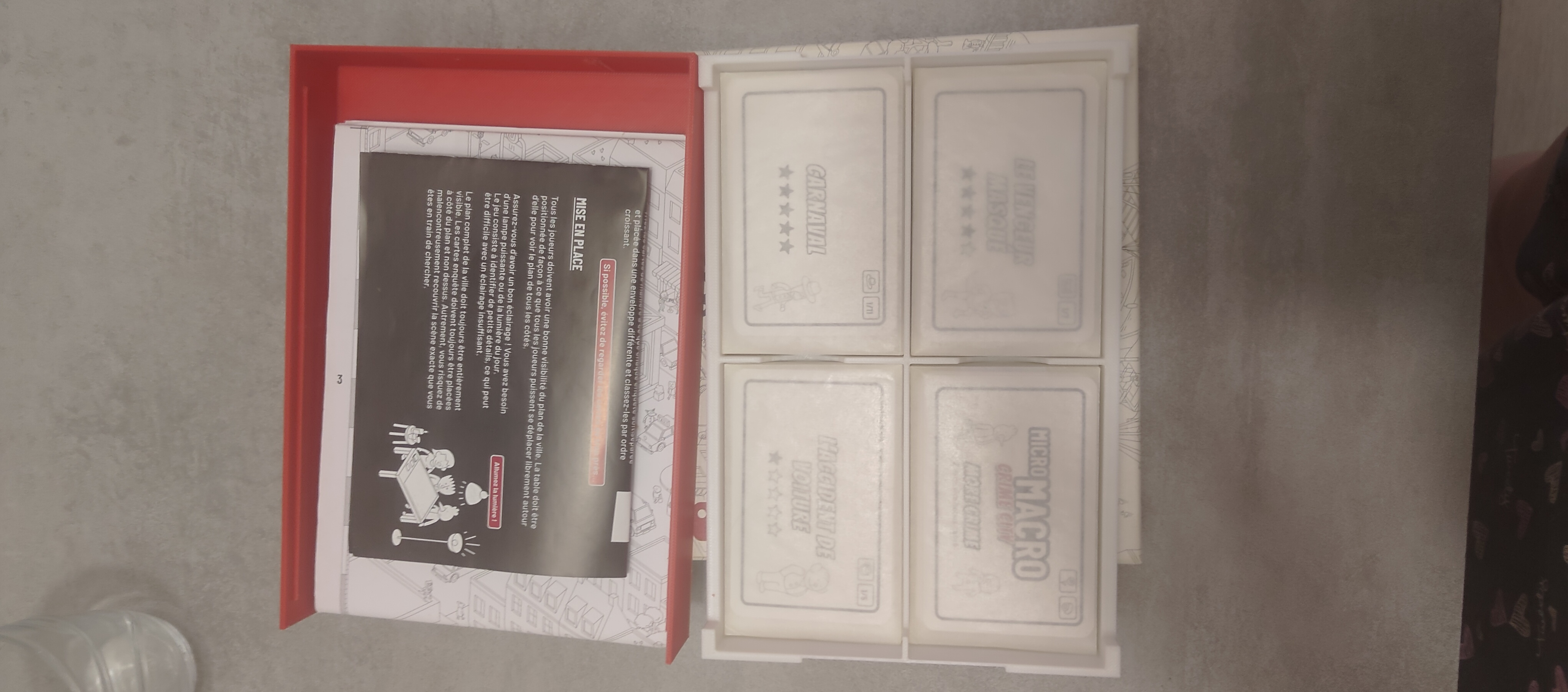 MicroMacroCrimeCity Box + Lid (Insert Board Game)