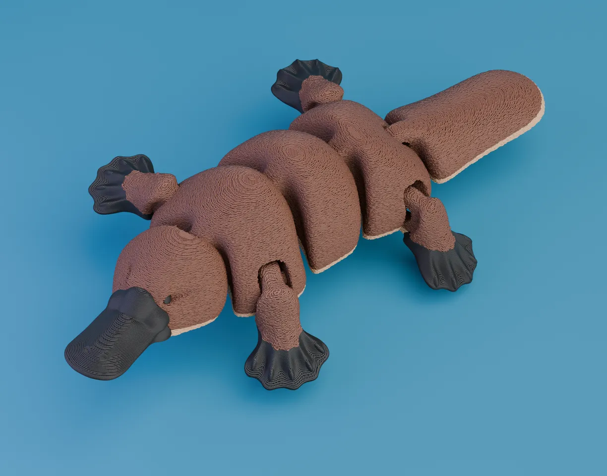 Articulated Platypus (Singlecolor + Multicolor files) by