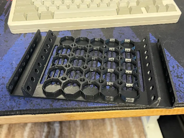 3U Vented side panel with Multiboard for 10 Inch Rack