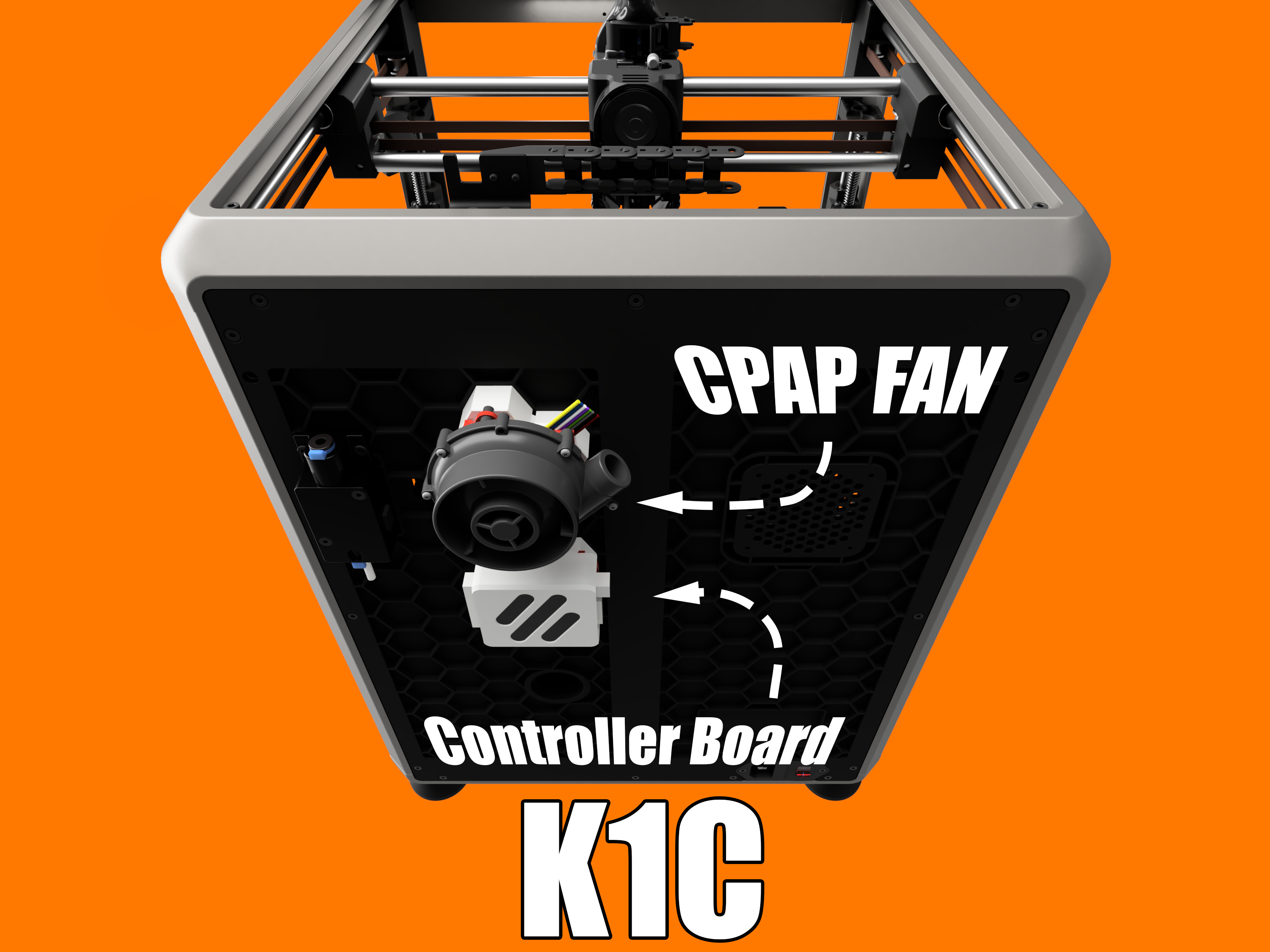 Cpap Fan Mount Creality K1 WS7040