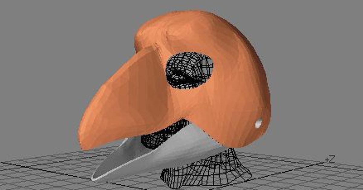 Fursuit- or puppet-head base - version 61 - bird by Tioh | Download ...
