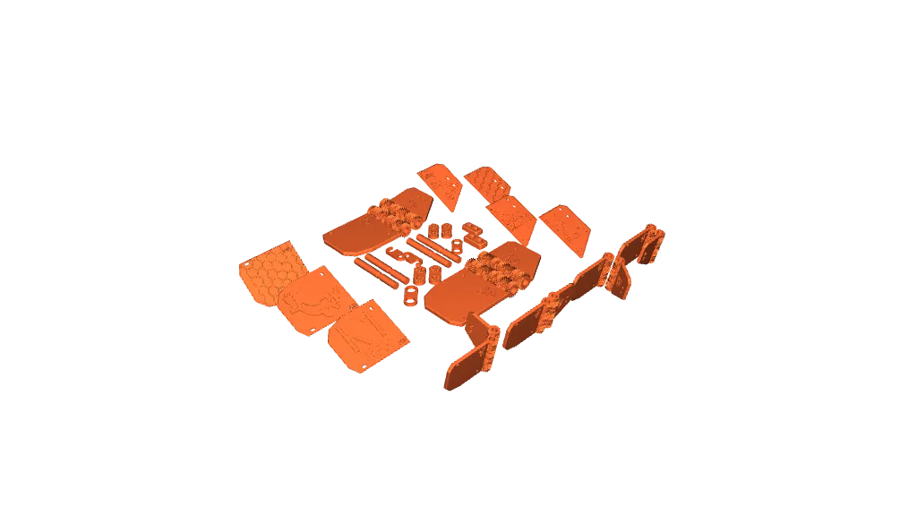 270 Degree Geared Hinges (V2) for K1/K1 Max/K1C. Easy print