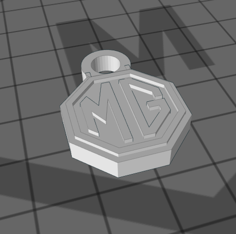 Miniatura 3 do modelo 3D MG logo keychain