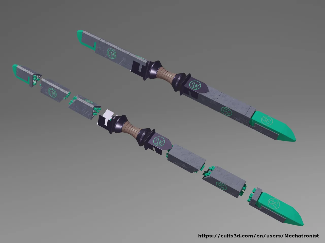 Rod of Seven Parts Cosplay Prop from Vecna: Eve of Ruin DnD Adventure – 2. kép
