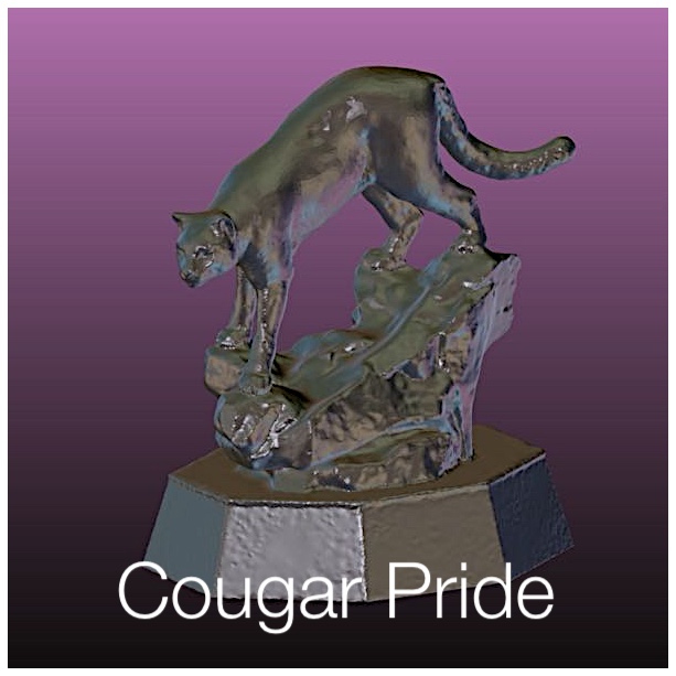 Cougar Pride statue