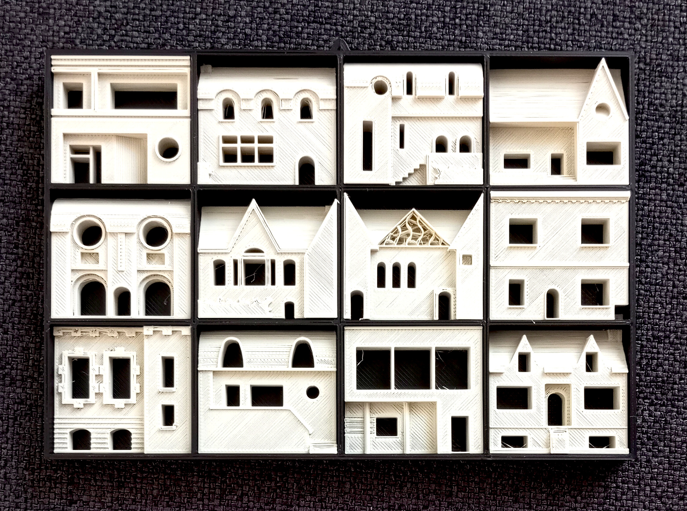 DECORATION MURALE - GROUPED HOUSES
