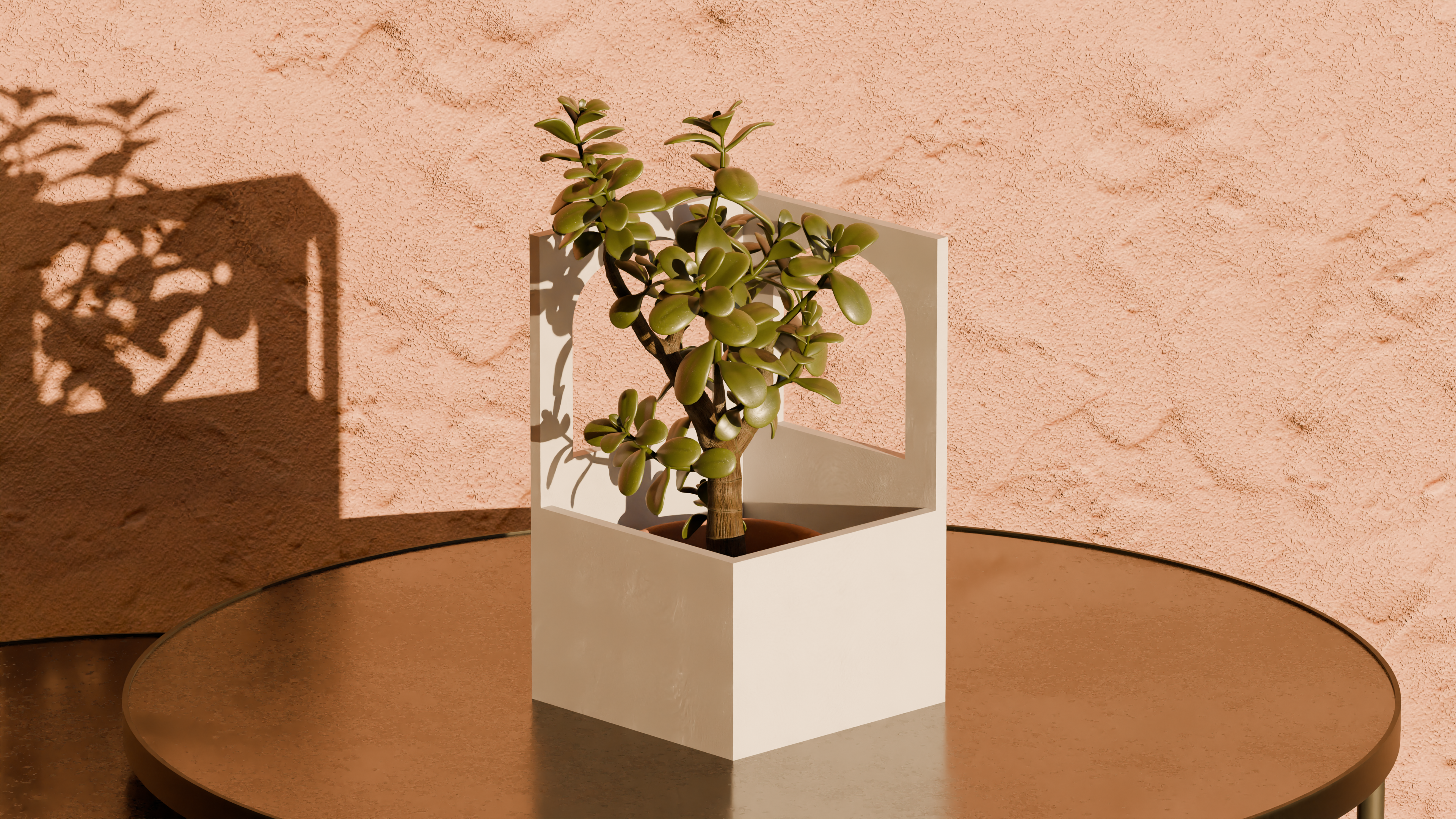 Windowed Nook Pot Plant - Home Decoration