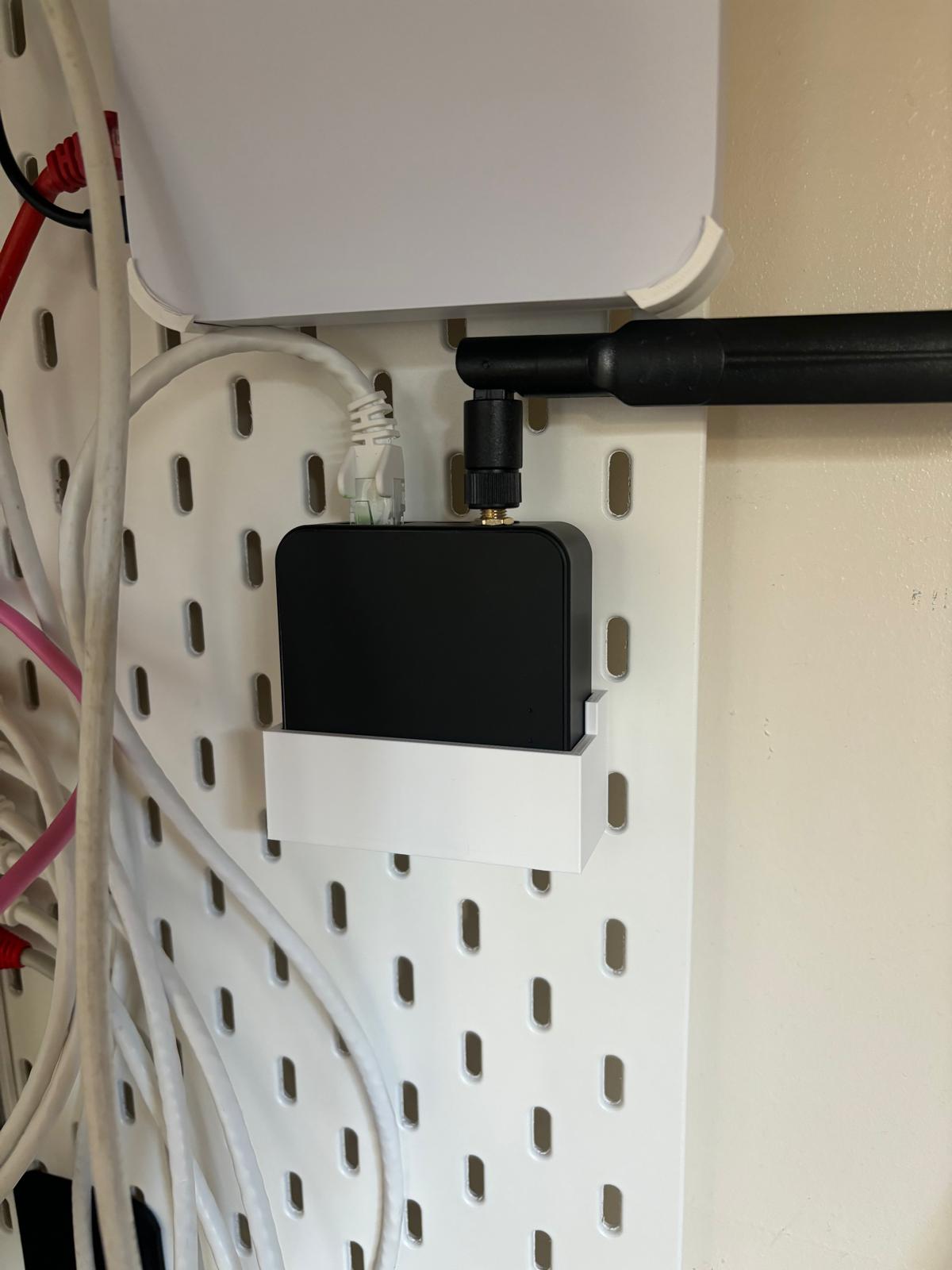 Ikea Skadis HAMGEEK POE Zigbee Co-ordinator mount