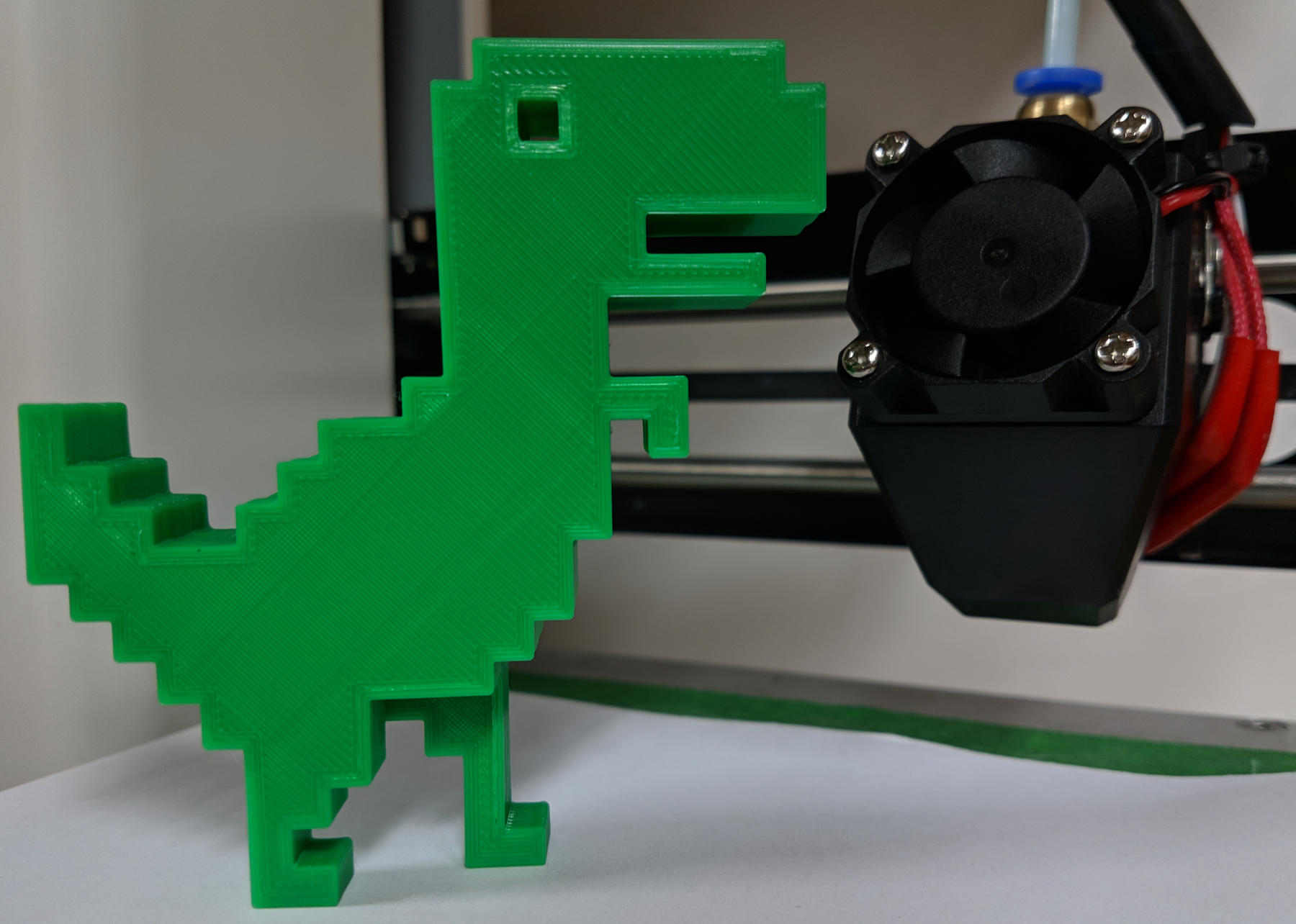 STL file Dino chrome - dinosaur game - no wifi dino - cactus dinochrome -  google chrome - pixel 🦖・3D printable model to download・Cults