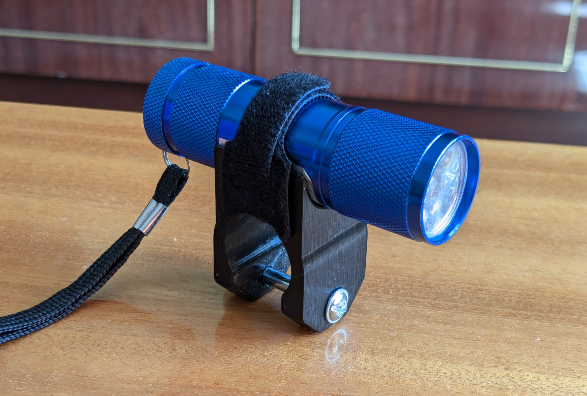 LUX 9LED mini torch bike holder