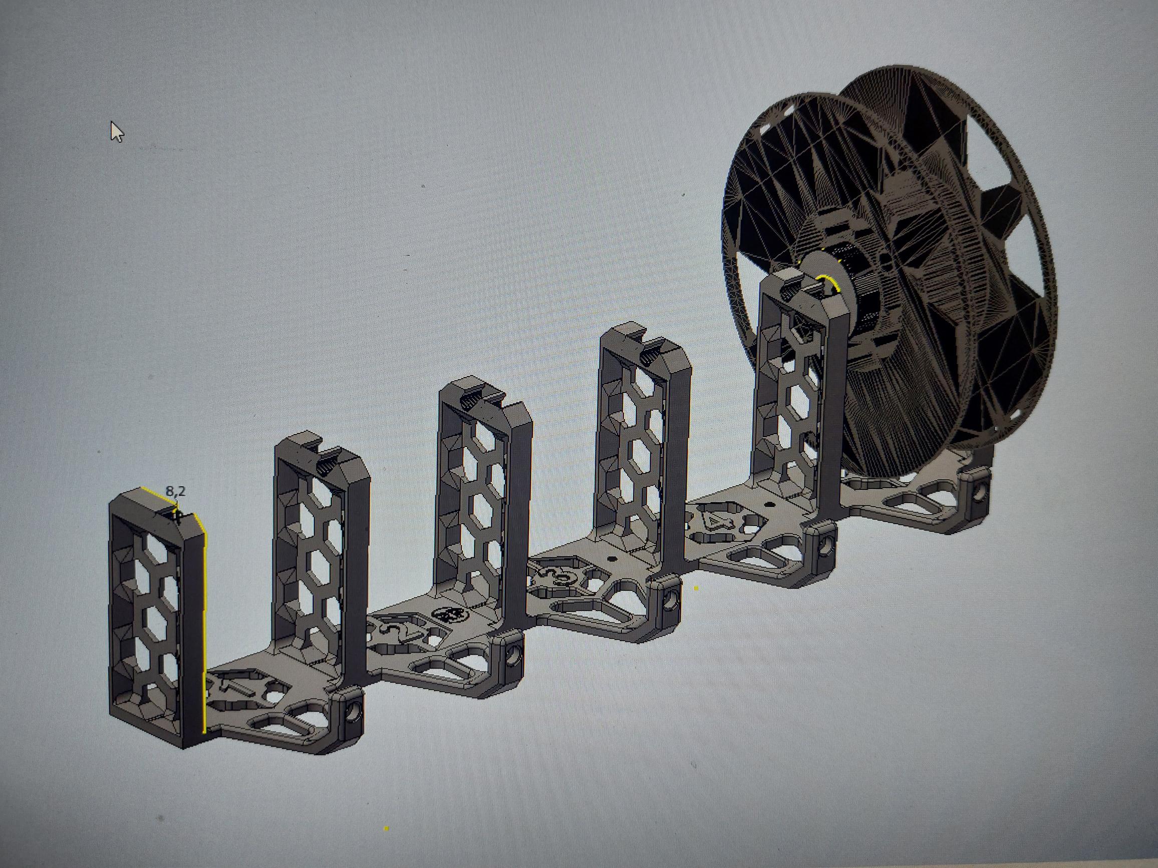 Spool holders with ptfe coupler PC4 M10