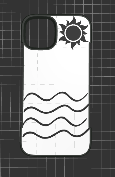 iPhone 13 Case with Sun and Sea