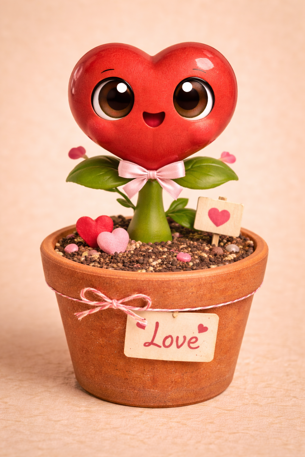 Cute Plant in a Pot Heart