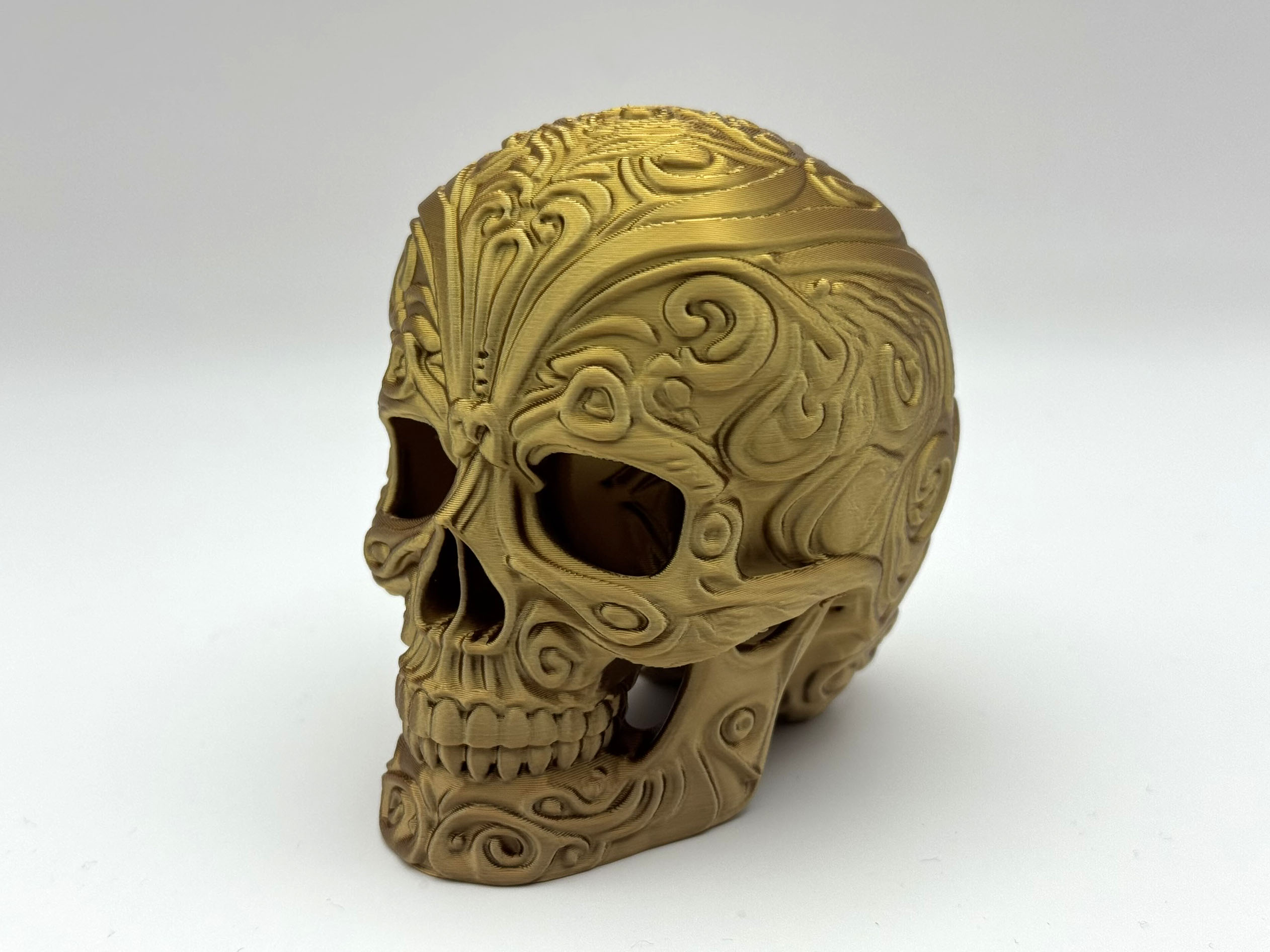 Carved Skull Ornament