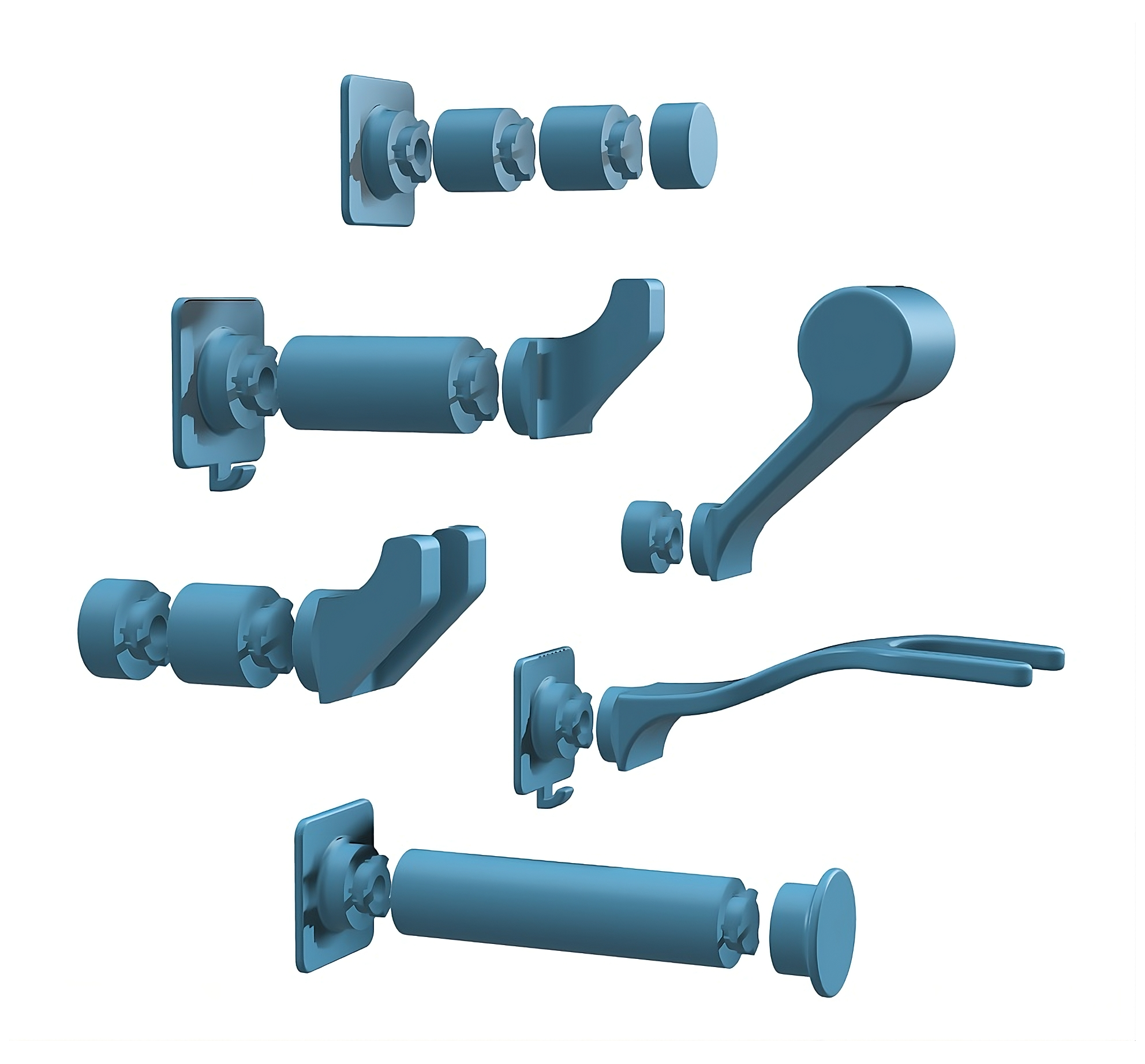 Helmet Hook - Swappable Arms (Easy printing)