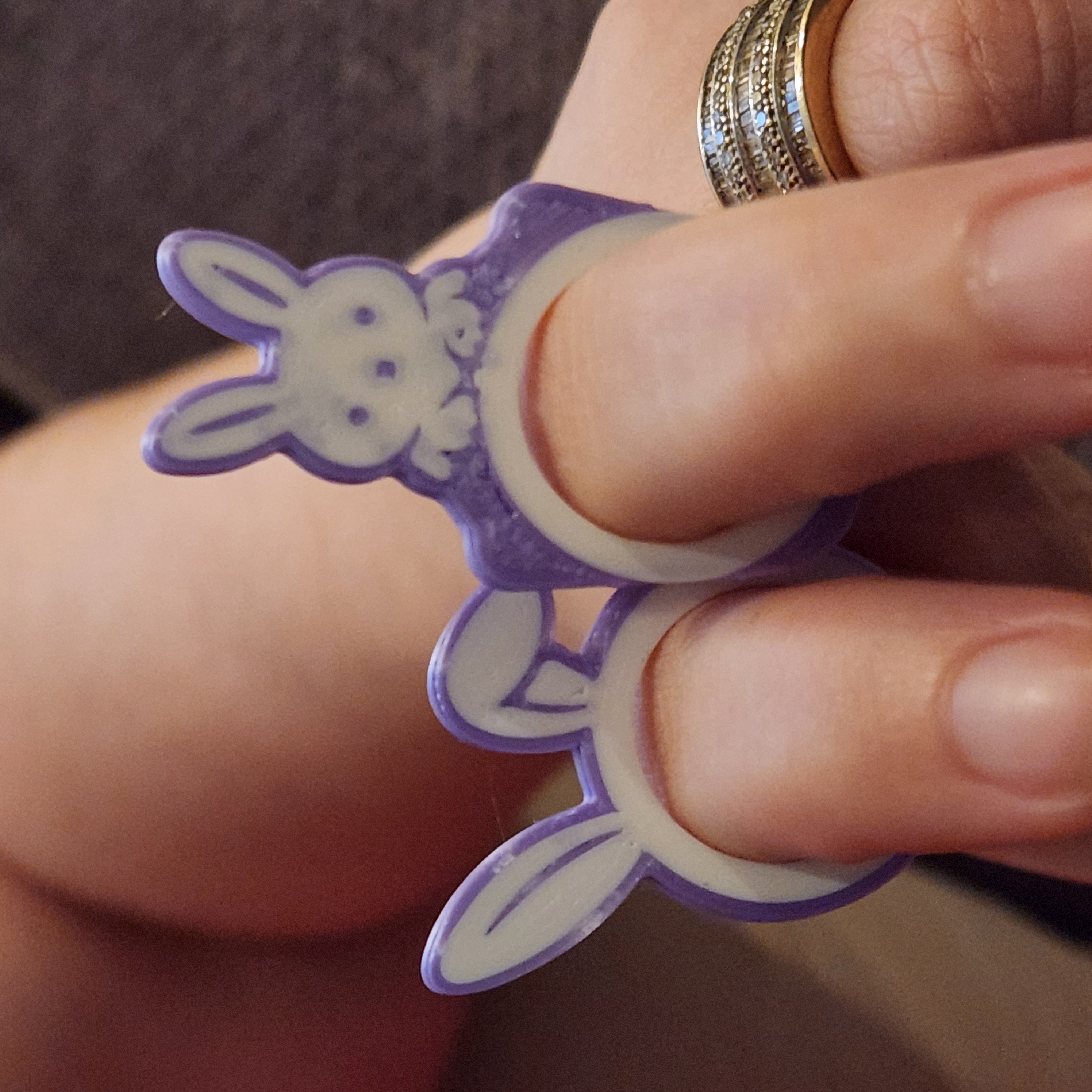 Miniatura 3 do modelo 3D Simple Easter Bunny Rings