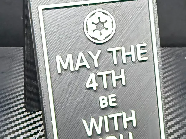 Star Wars May the 4th be with you mini desk sign Imperial edition - more designs coming soon