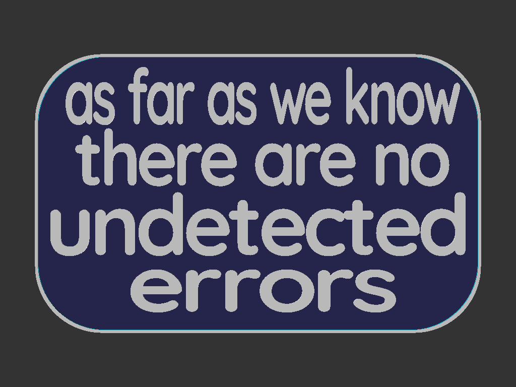 Undetected Errors sign — miniatura 3