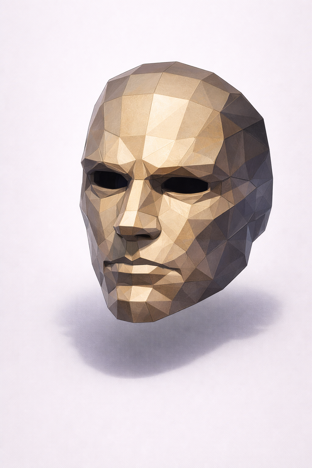 Geometric Man Low Poly Mask