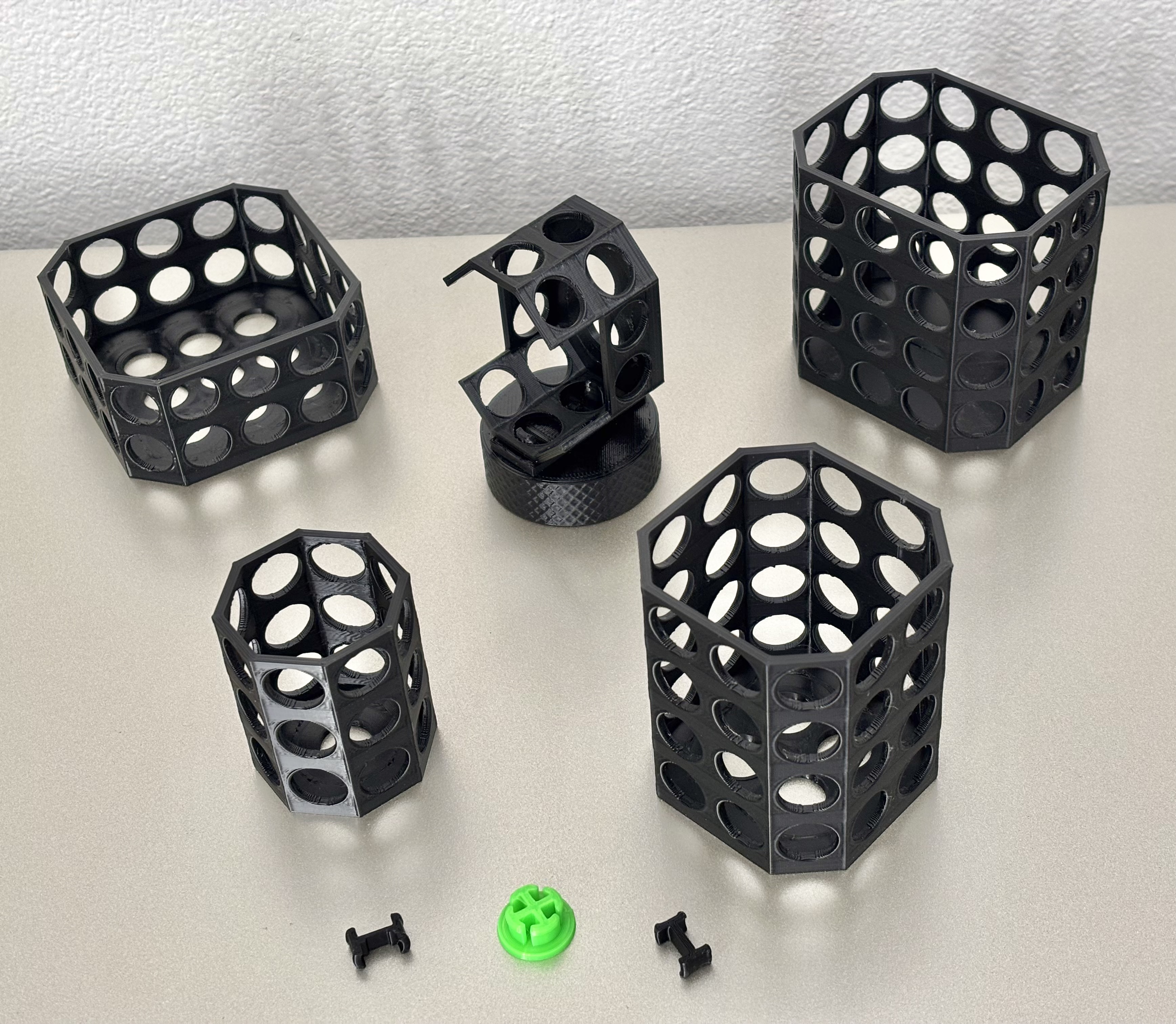 Octagonal Containers Pen Holders Catch All Trays Set - Many Variants